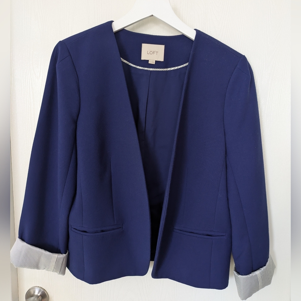 Loft Blue Blazer Size 14